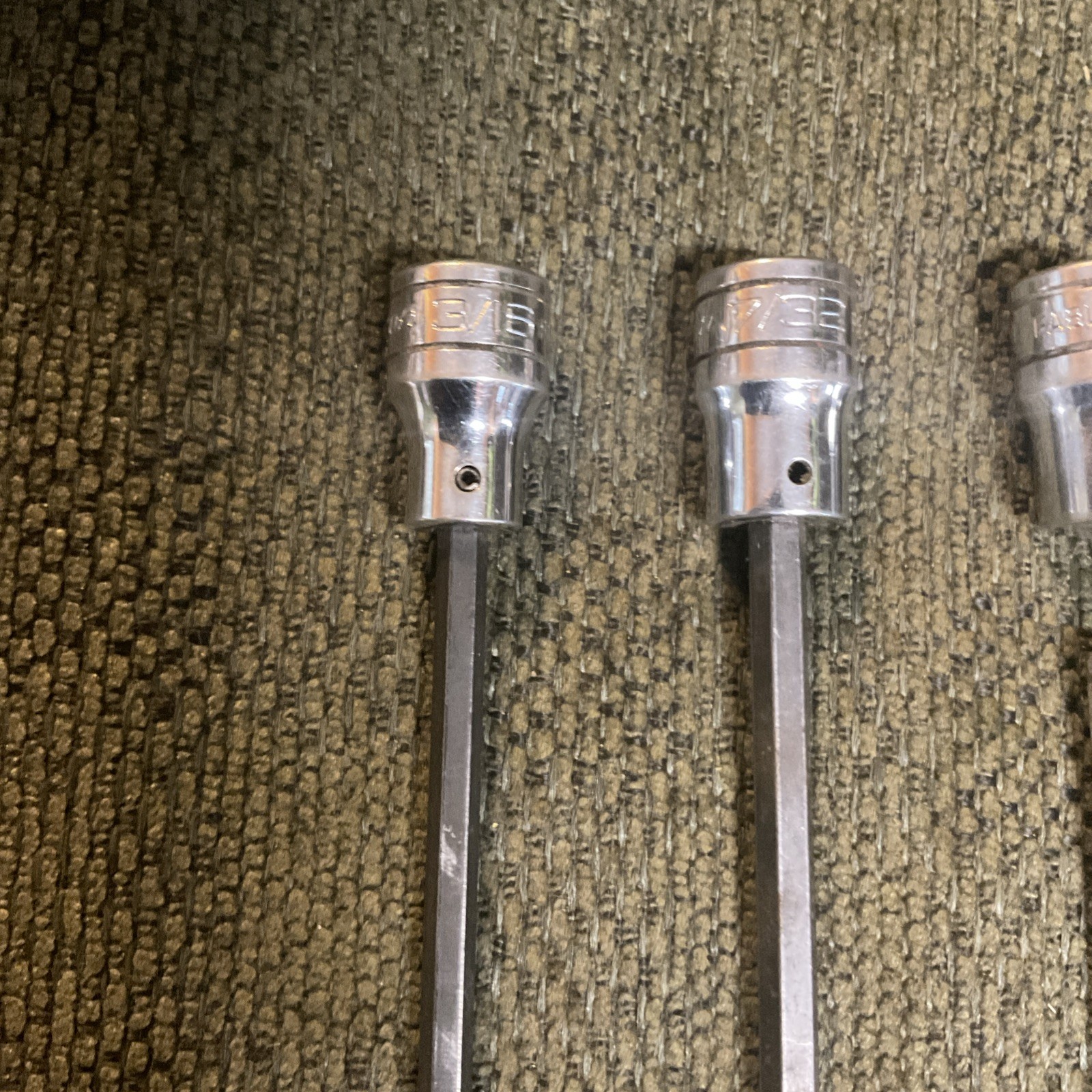 Four Snap On Hex Bit Sockets FA4A FA6L FA7L FA8L All Made In The USA