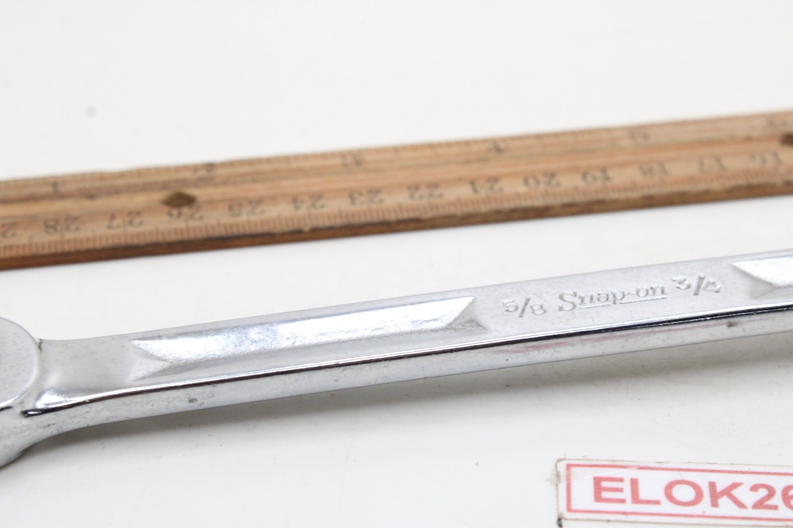 Snap-On RXH2024S 5/8″ x 3/4″ 6 Point Dual Flare Nut Offset Wrench USA