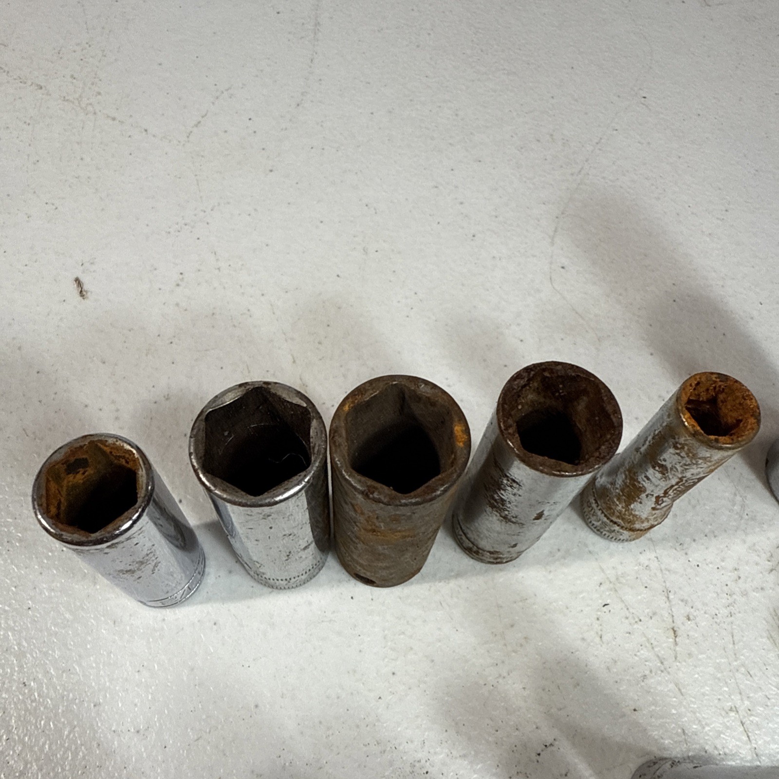 SNAP-ON Socket & Extension (Lot Of 17) 3/8″ Drive Deep SAE Sockets 6 & 12 Pt