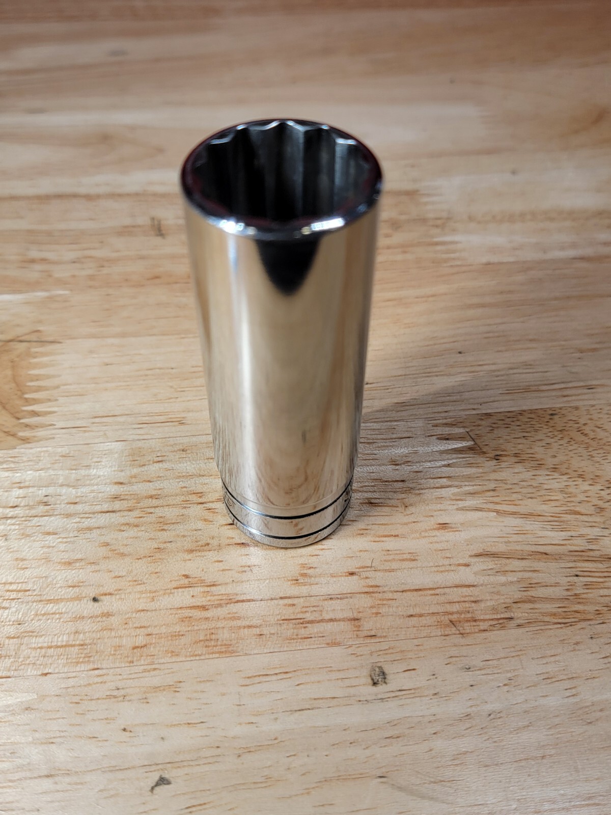 Snap-on Tools S281 7/8″ SAE 1/2″ Drive 12-Point Deep Chrome Socket