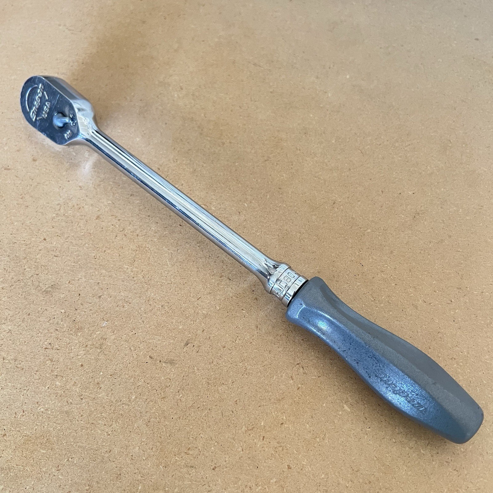Snap-on Tools USA 3/8″ Drive Gray Hard Handle Long Ratchet FHLD80