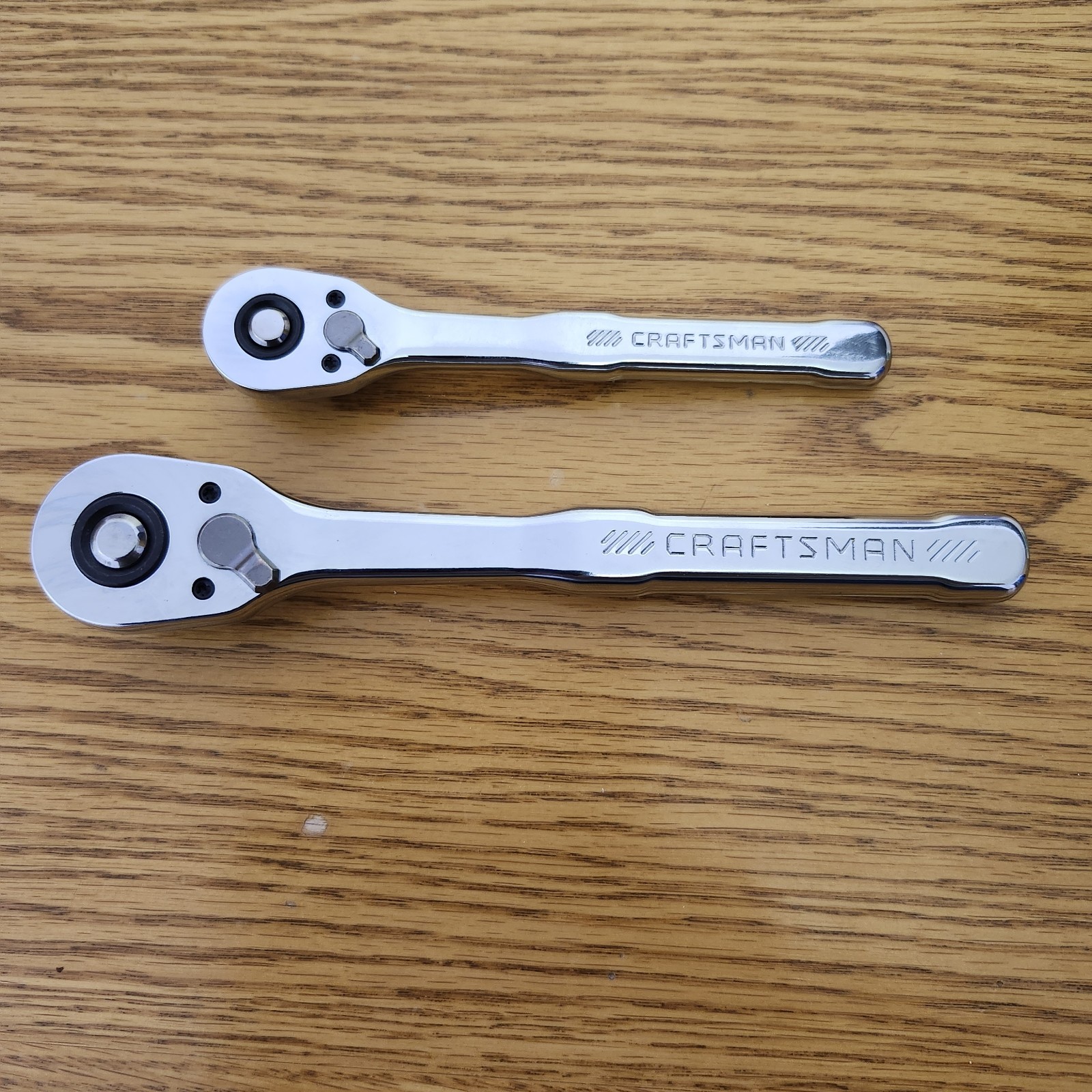 CRAFTSMAN 2pc 1/4 ,3/8 POLISHED Thin Profile Ratchets CMMT86721 CMMT86722
