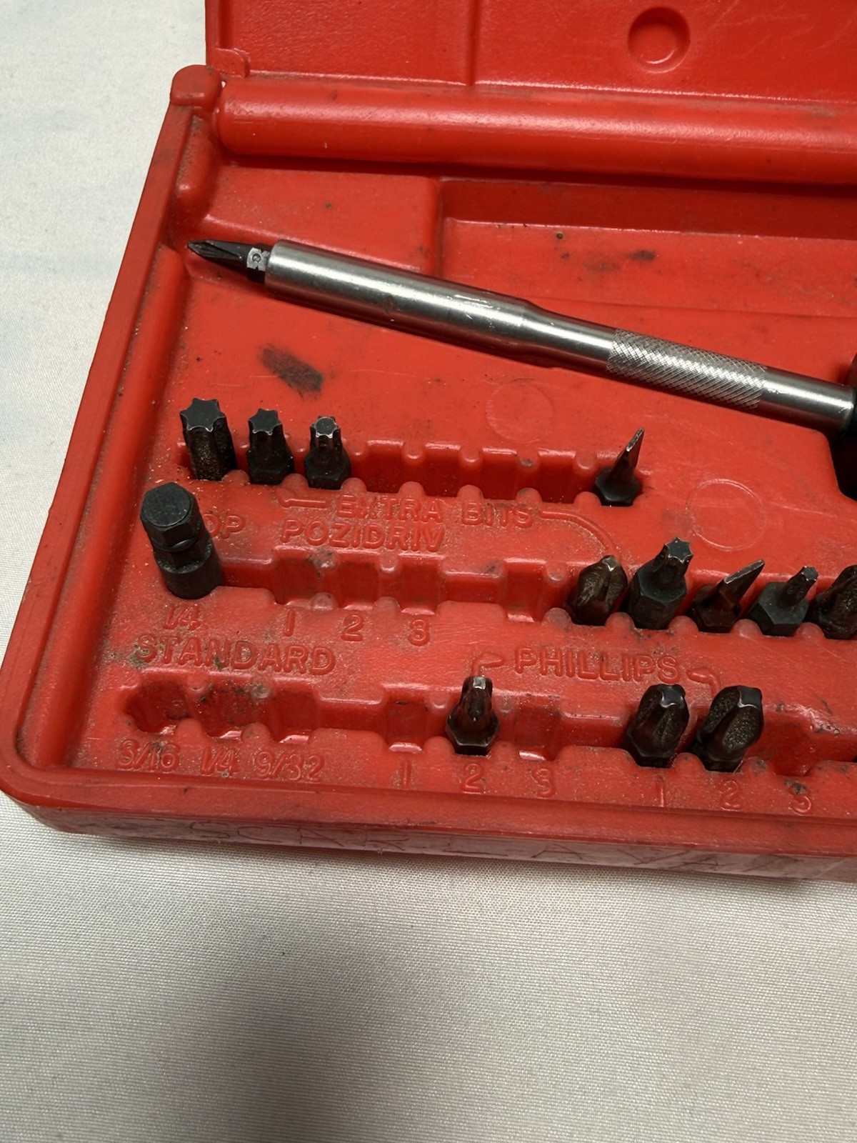 Snap-on Ratcheting Screwdriver Set SSDMR230 USA Incomplete