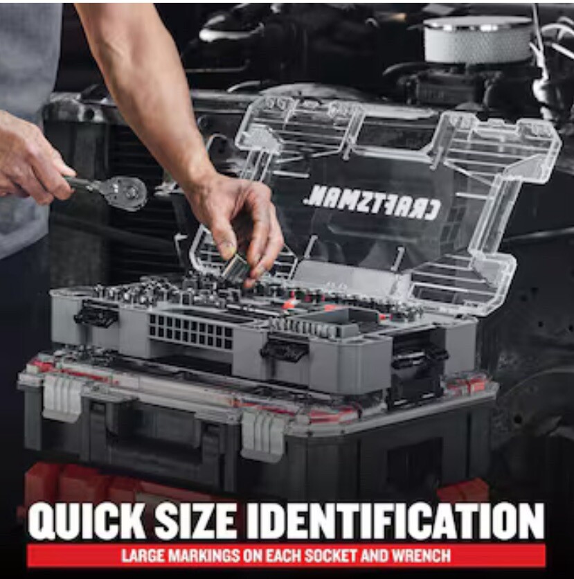 NEW Craftsman Overdrive CMMT82110 1/4″ Drive 180 Tooth Gunmetal Chrome Ratchet