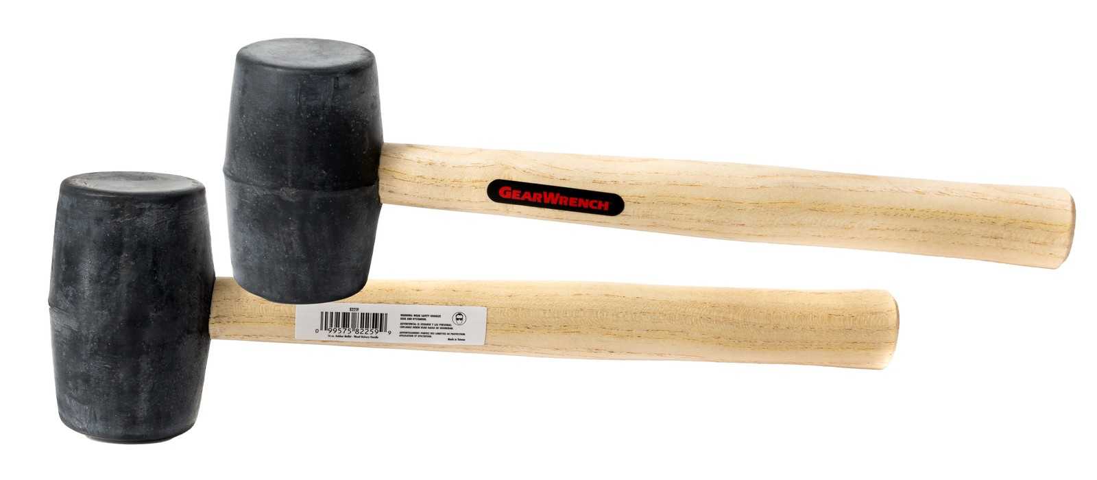 GearWrench Rubber Mallet Lightweight Hickory Wood Handle 16 Ounce Model ID 82259