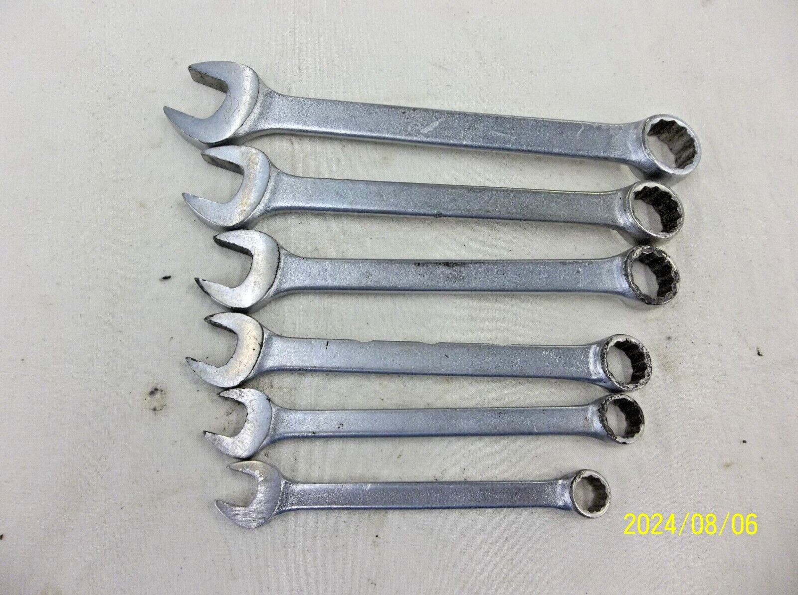 Vintage PAR-X by Snap on Combination Wrench Set of 6