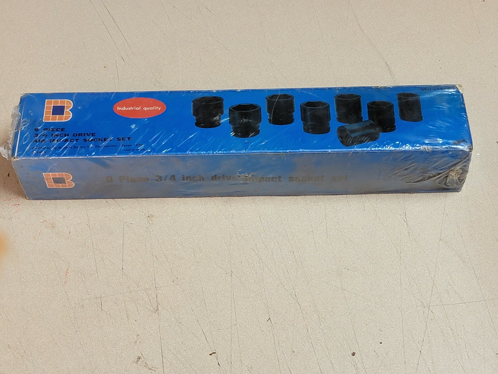 BRAND NEW! * 3/4 Inch Drive * 6-Point Air Impact Socket 9 Pc. Set *