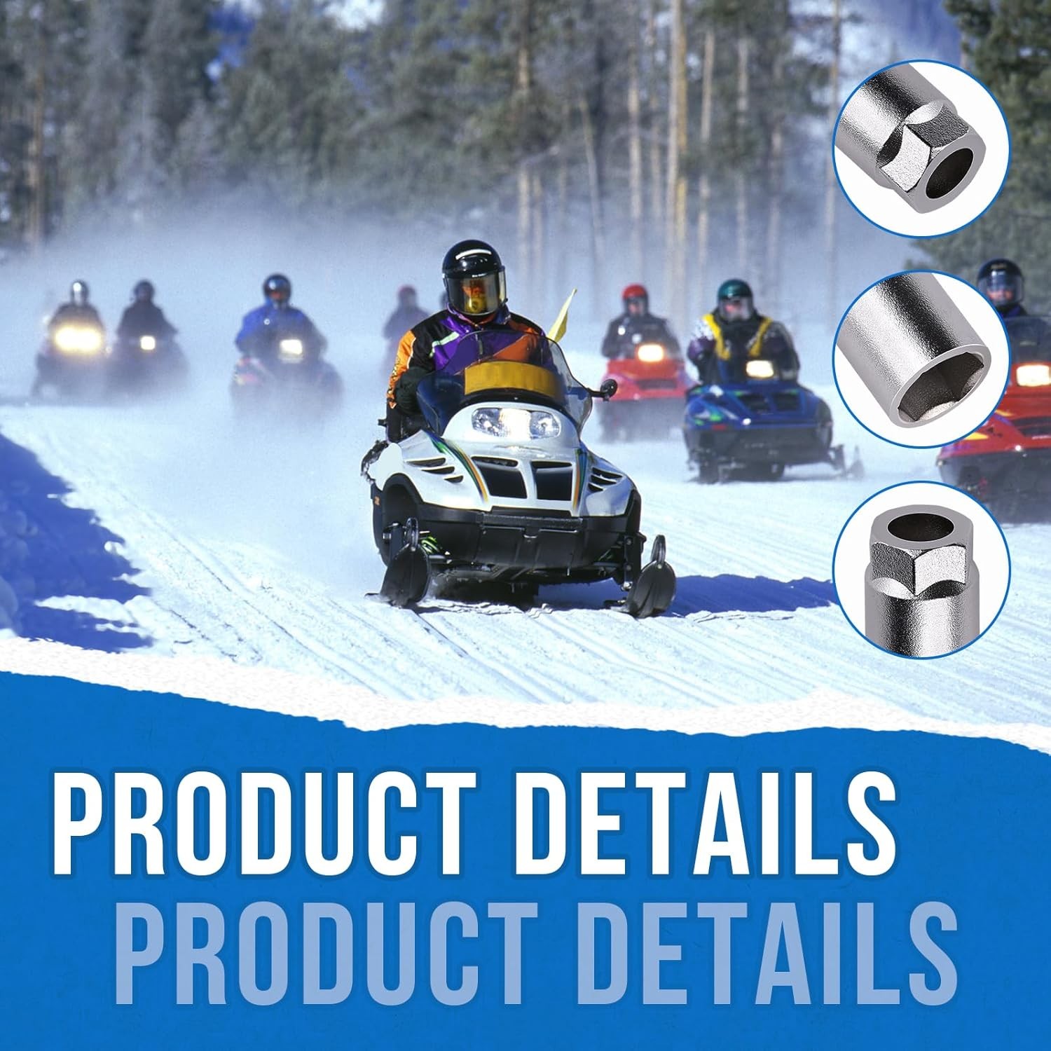 5/8″ Spark Plug Socket For Headers, Snowmobiles, motoRcycles,For Tight Clearance