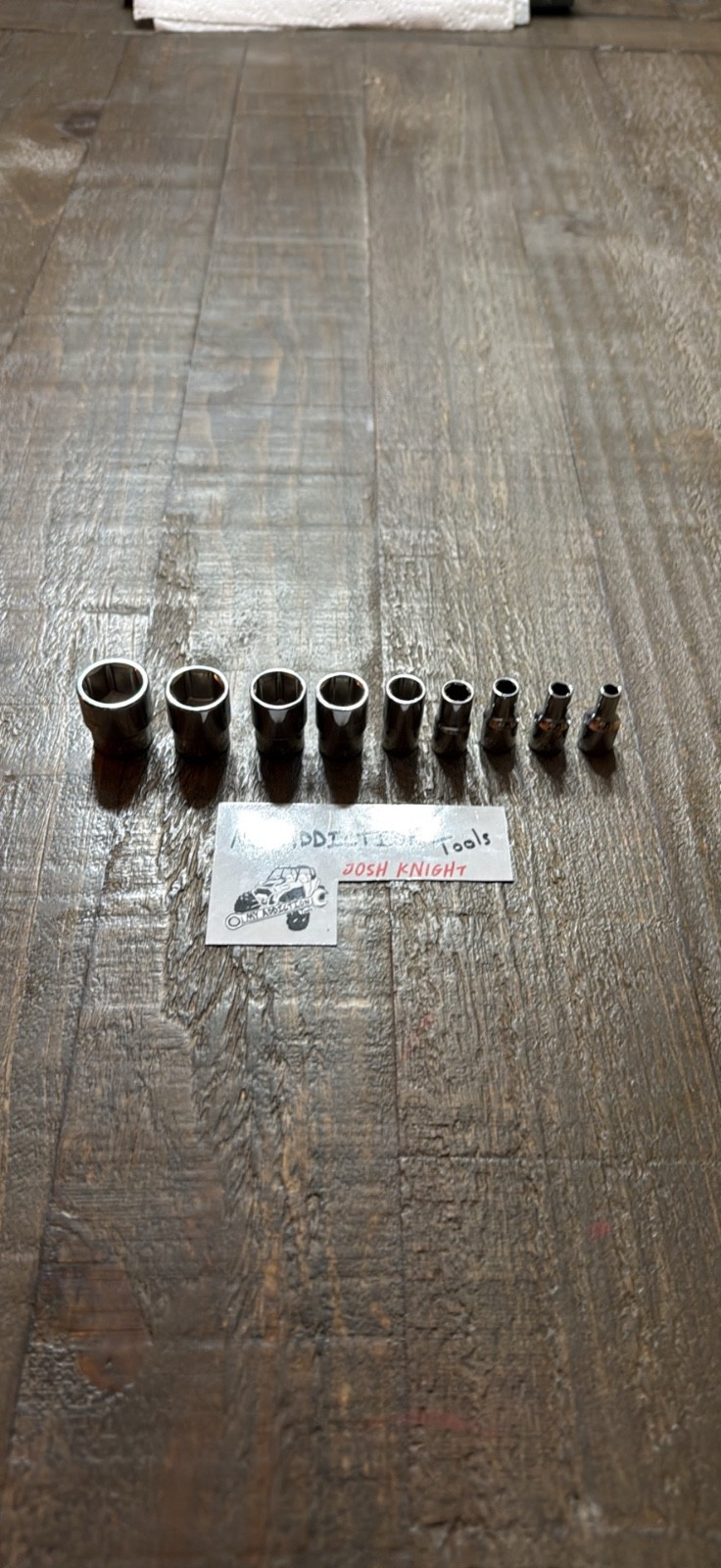 Cornwell blue power very clean 9 piece set no markings metric