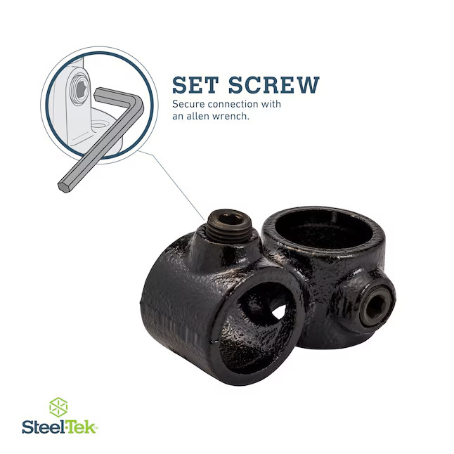 SteelTek 3/4-in Structural Black Crossover 962243 FAST SAME DAY SHIP