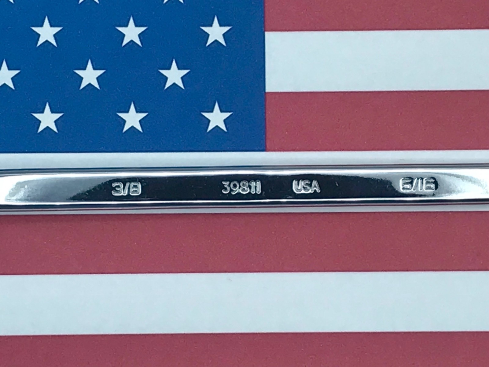 =Husky= USA 🇺🇸 NOS 3/8” x 5/16” Full Polished Chrome Box Wrench, 39811