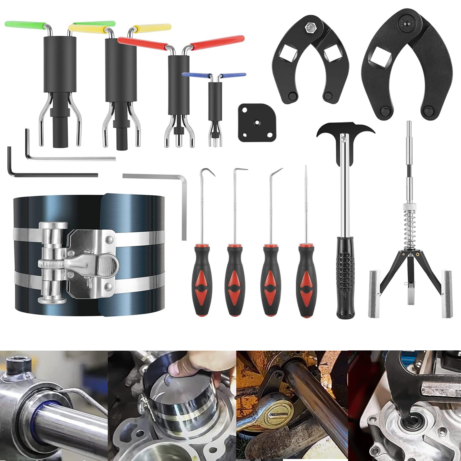 17Pcs Hydraulic Cylinder Repair Tool Kit For Hydraulic Cylinder Skid Steers ect.