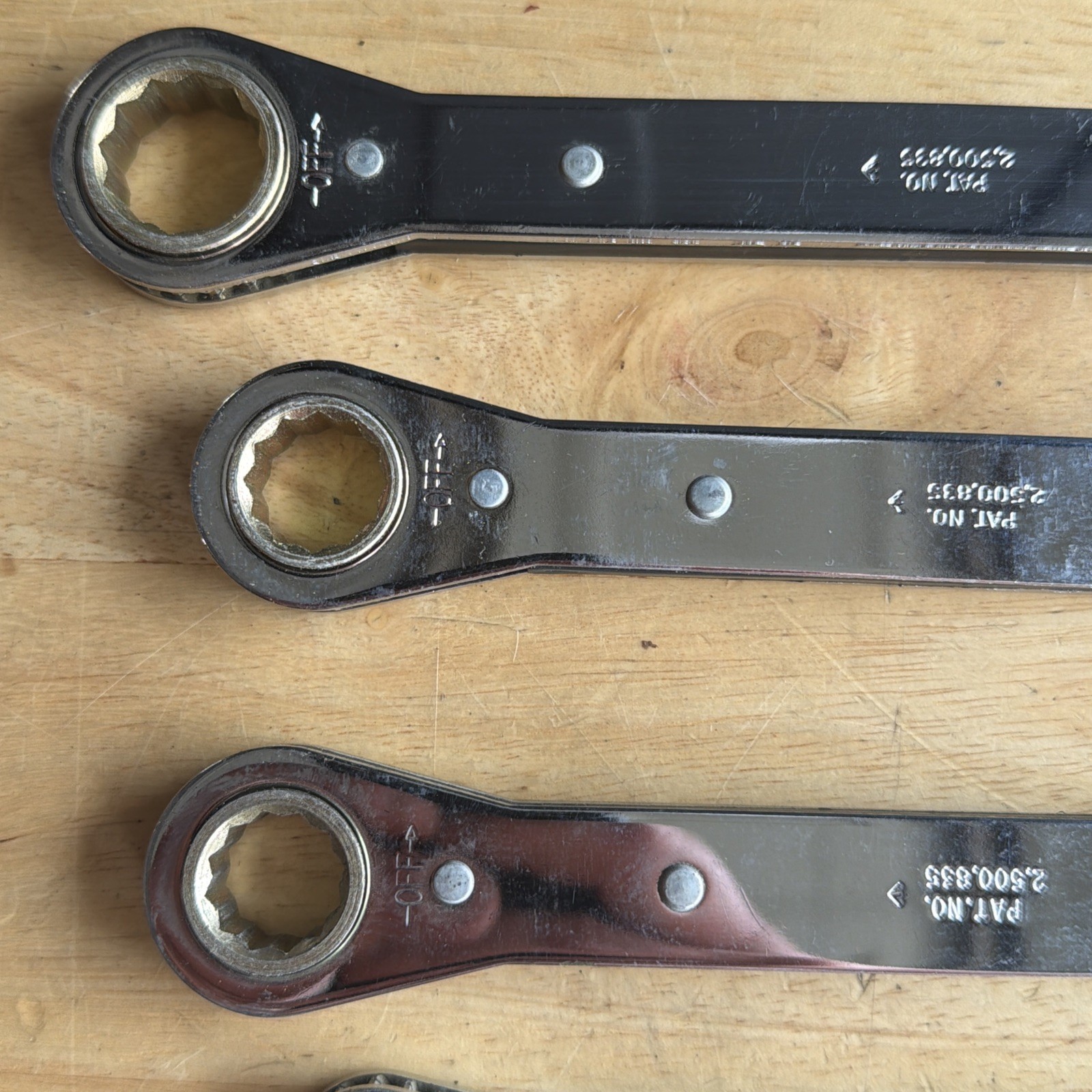Williams Tools Metric Ratcheting Box End Wrench Set 12/6pt 7-19mm 21mm K-15 USA