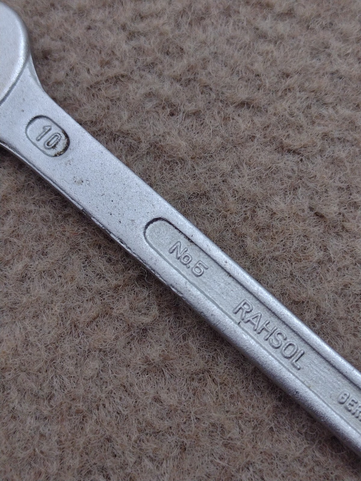 Rahsol 8mm x 10mm Double Open End Wrench Germany German Made Chrome Vanadium .