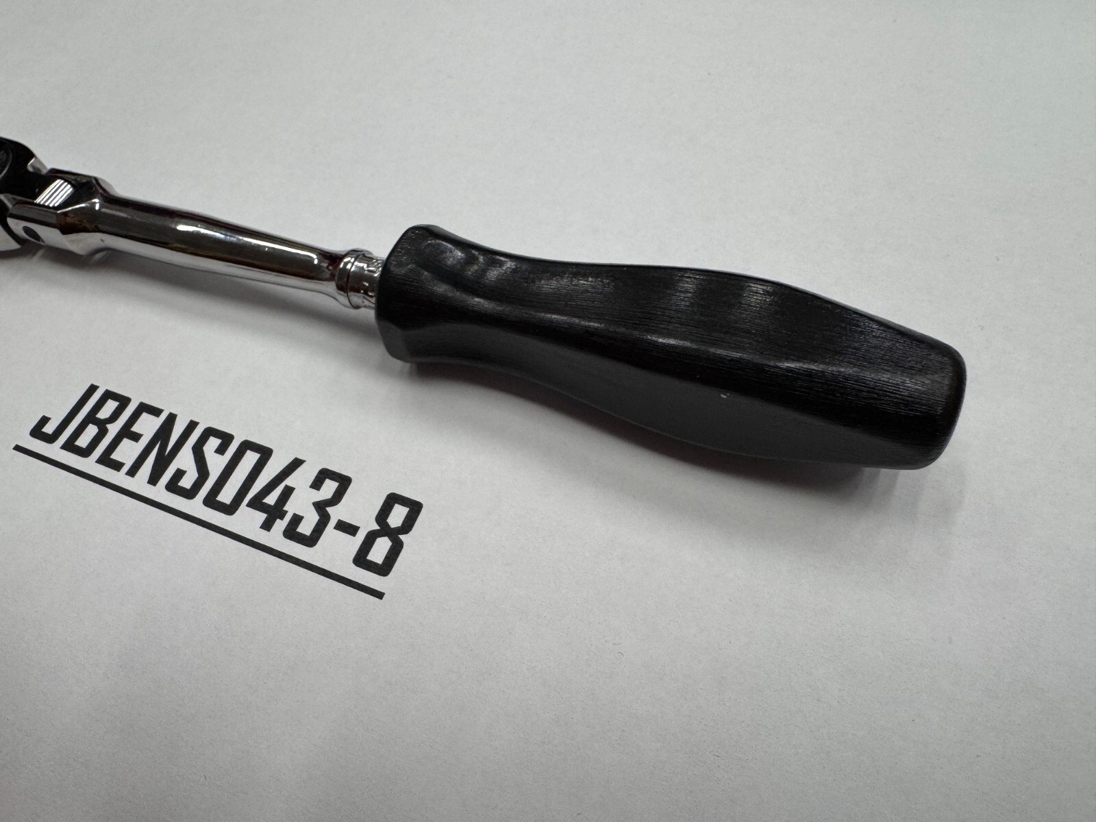 Snap-on Tools NEW BLACK 1/4″ Drive Hard Grip Long Flex Head Ratchet THLFD72BK