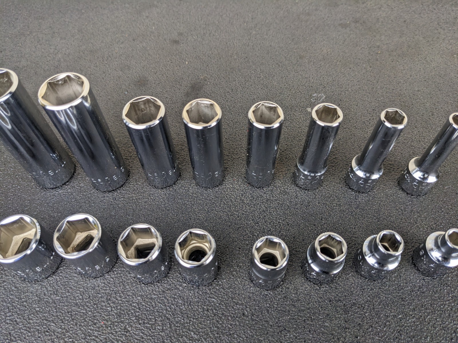 #bn926 Mac Tools SAE Metric Deluxe 3/8″ Drive General Service Set Socket Case