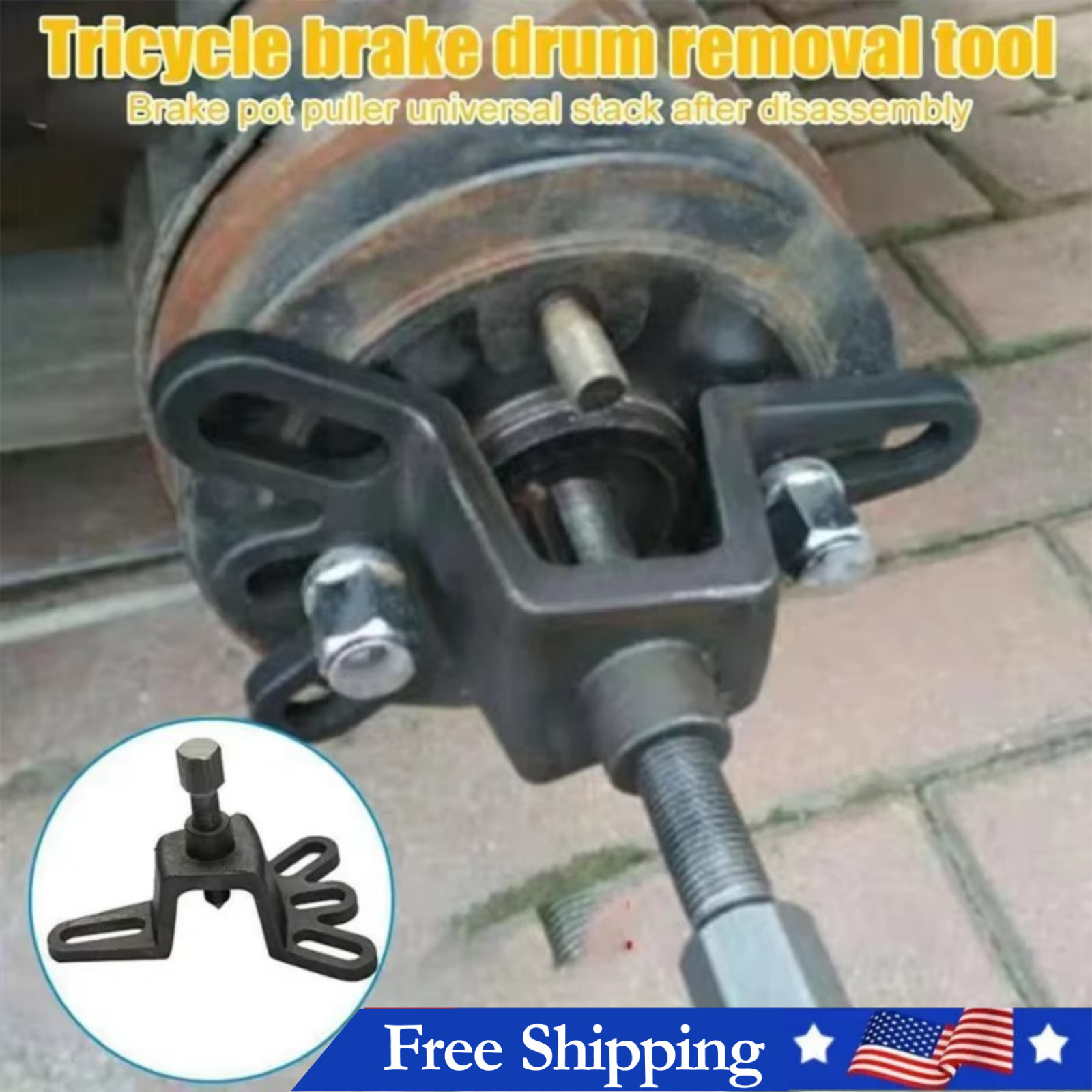 Universal Brake Drum Puller Tool 4 Hole Wheel Hub Puller Repair Tool NEW