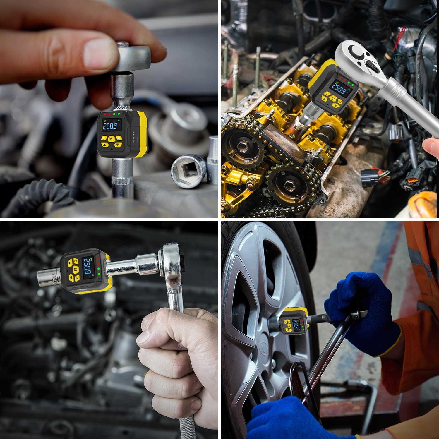 Adaptador Torque Digital 1/2″ 250ft-lb Convierte Ratchet a Torquímetro PRO Auto