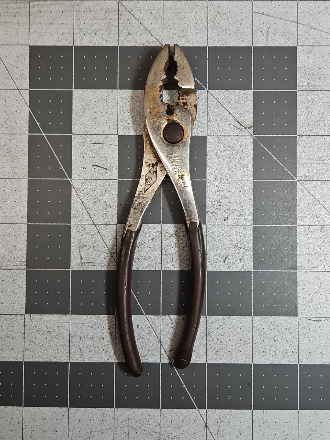 Blue-Point Tools Slip Joint Adjustable Pliers Worn Handle Patinad USA CD46CP