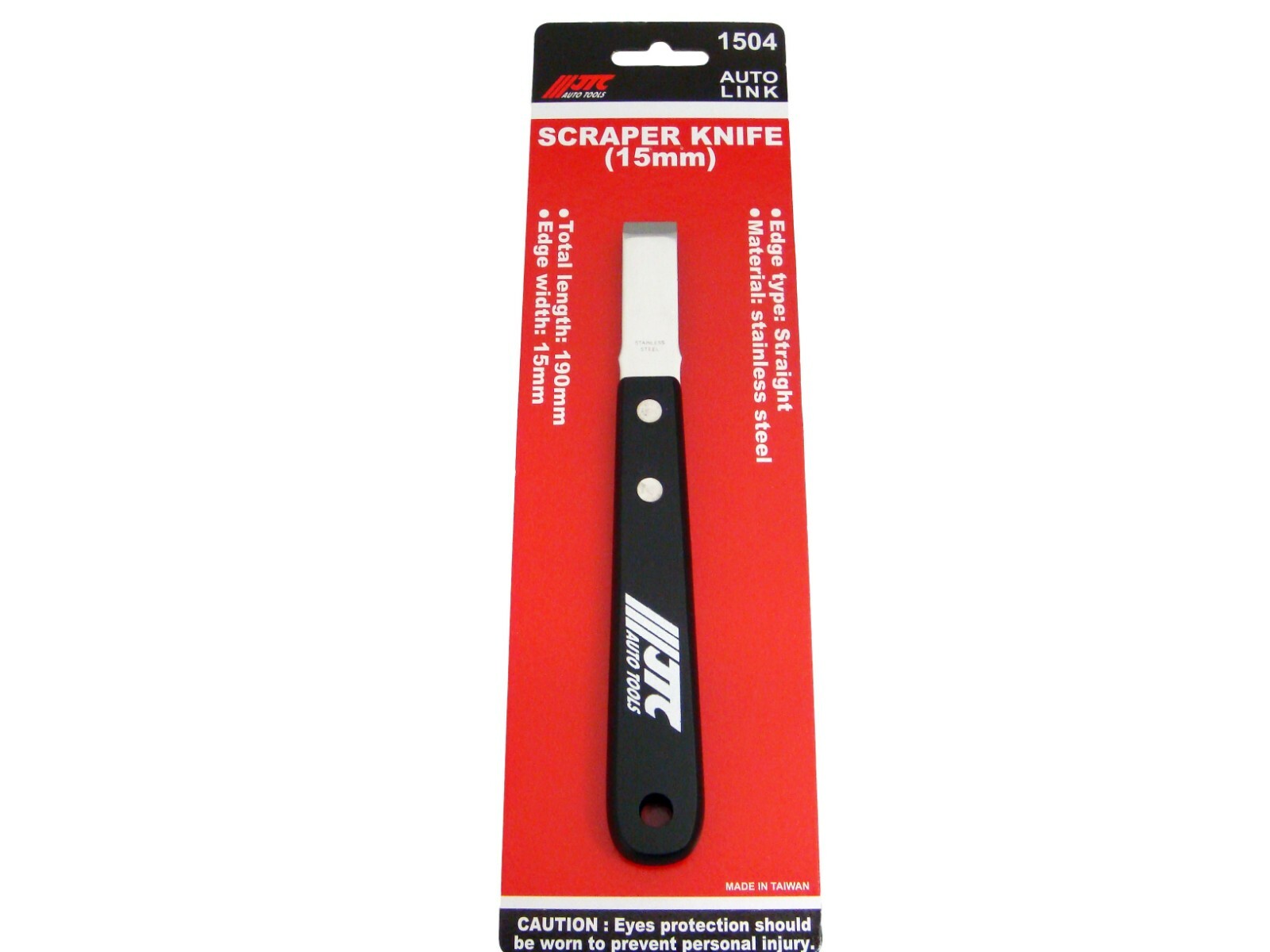 JTC-1504 SCRAPER KNIFE STAINLESS steel Total length: 180mm Edge width: 15mm