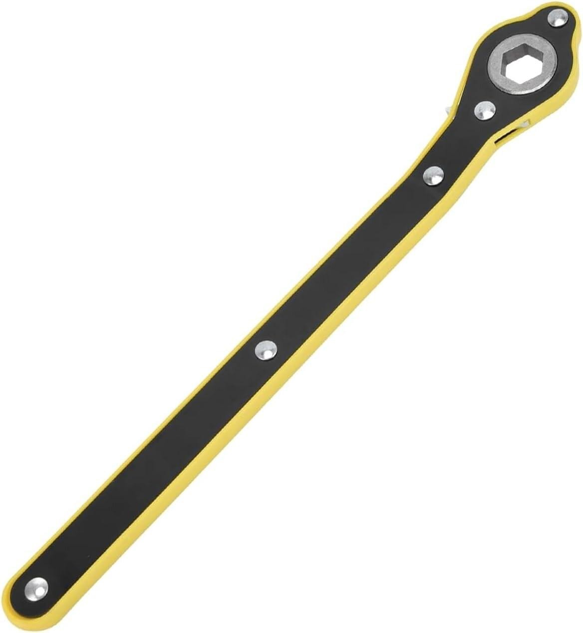 Yellow/Black Car Jack Ratchet Wrench Tire Wheel Lug Wrench Hand Repair Tool Auto