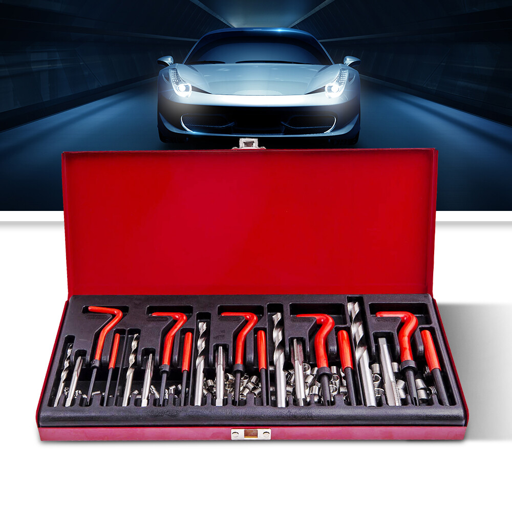 131x Thread Repair Tool Kits Stripped M5 M6 M8 M10/M12 Wire Thread Inserts
