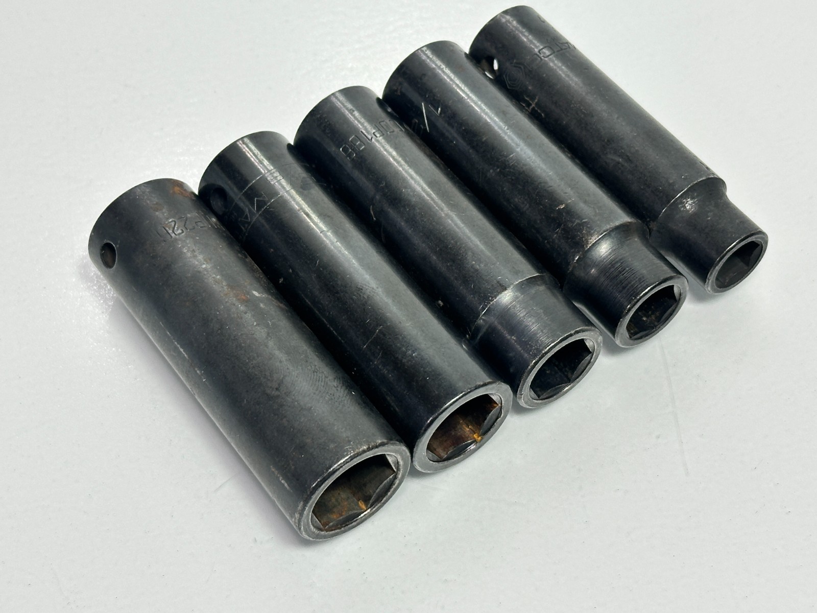 Matco USA 1/2” Drive Deep Impact Socket Lot, CDP146 CDP166 CDP186 CDP206 CDP226