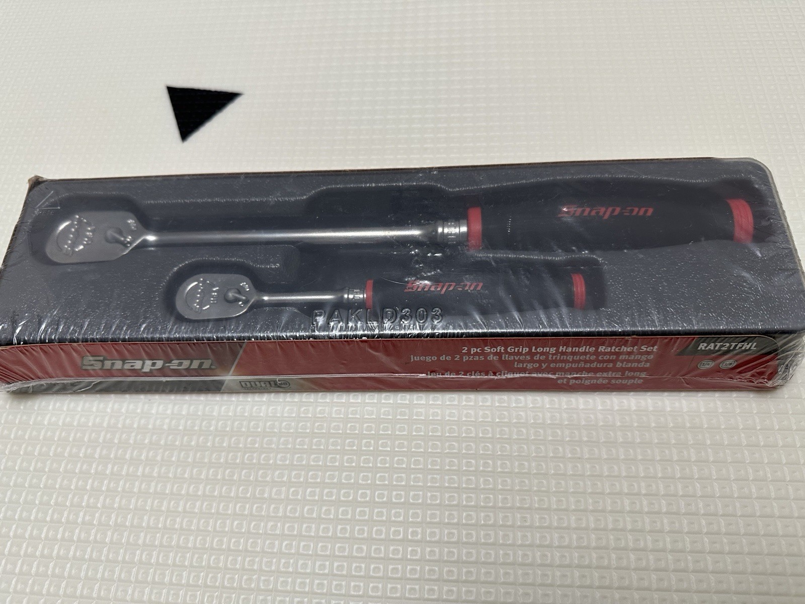 Snap On 2Pc 1/4″ & 3/8″ Drive Soft Grip Ratchets Red RAT2TFHL