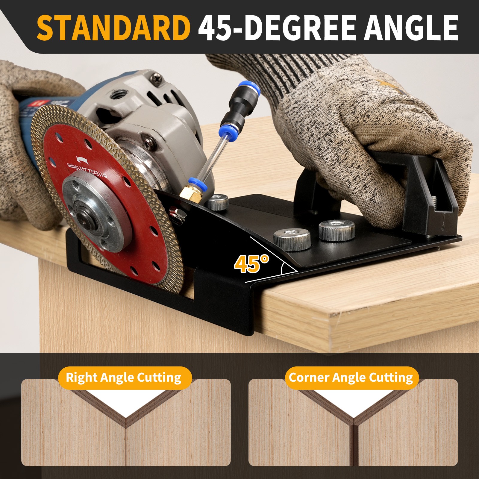 Angle Grinder Tile Chamfering Stand Angle 45 Degree Tile Chamfer Cutting Tool