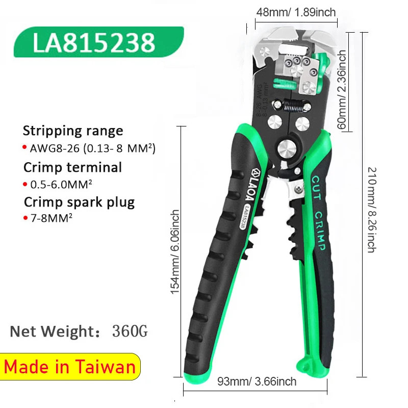 Professional Automatic Wire Stripping Pliers Terminal Crimping Tool