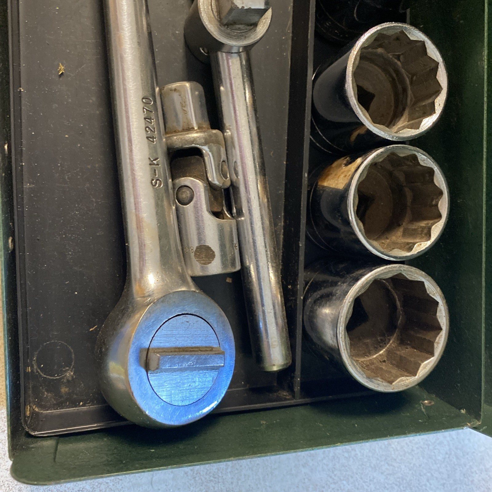 SK Tools 26pc. SAE 1/2″ Drive Deep & Shallow Socket Set w/ Ratchet & Extras