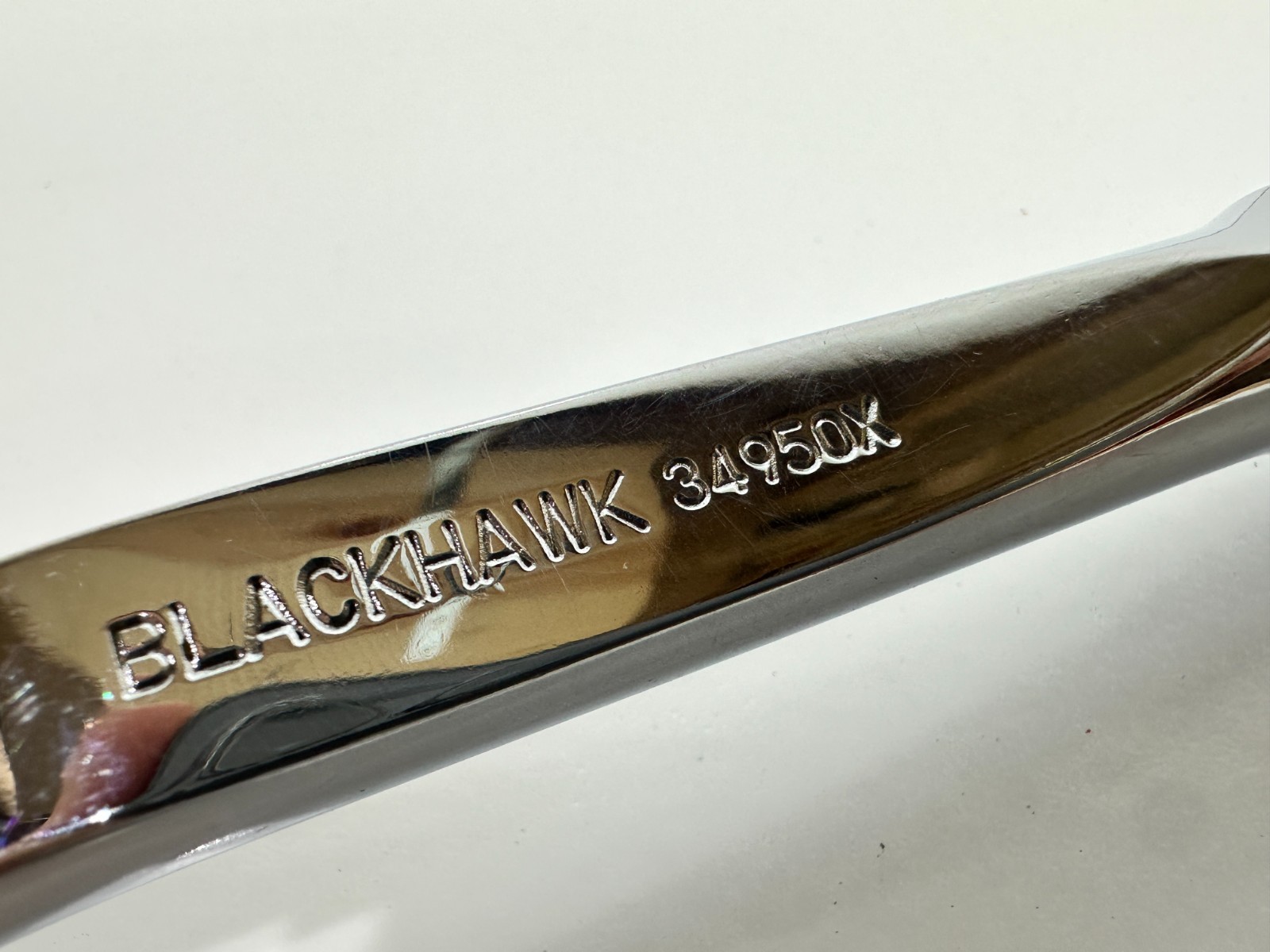 Blackhawk USA 34950X (Rare) Indexing 3/8 Drive Ratchet Chrome Finish Push Button