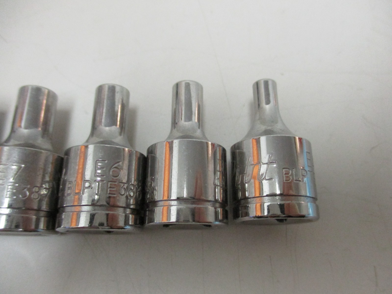 Blue-Point 9pc 3/8 Drive External Torx Socket Set E20,18,16,10,8,7,6,5,4