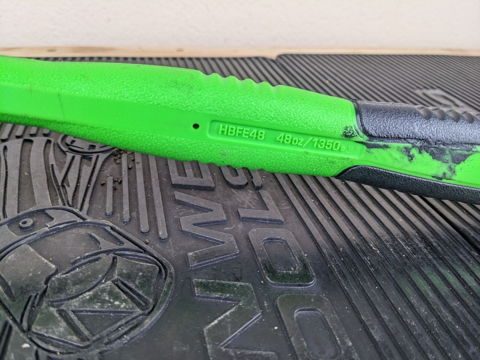 #ax431 Snap-On HBFE48 Dead Blow 48-Ounce Soft Grip Hammer Green