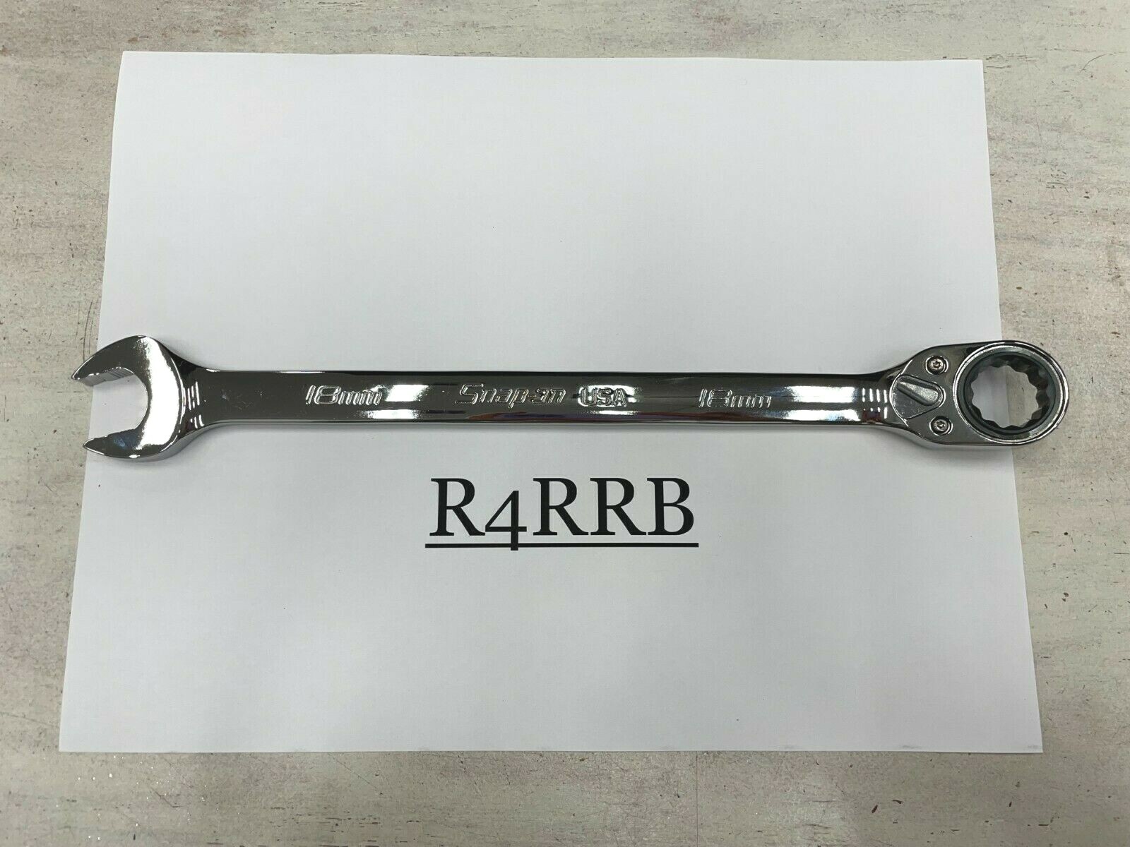 Snap-on Tools USA NEW 18mm Metric Reversible Ratcheting Wrench SOXRRM18A
