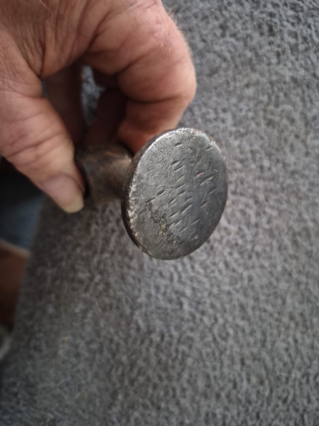 Vintage Auto Body Hammer Round Herbrand Head Only