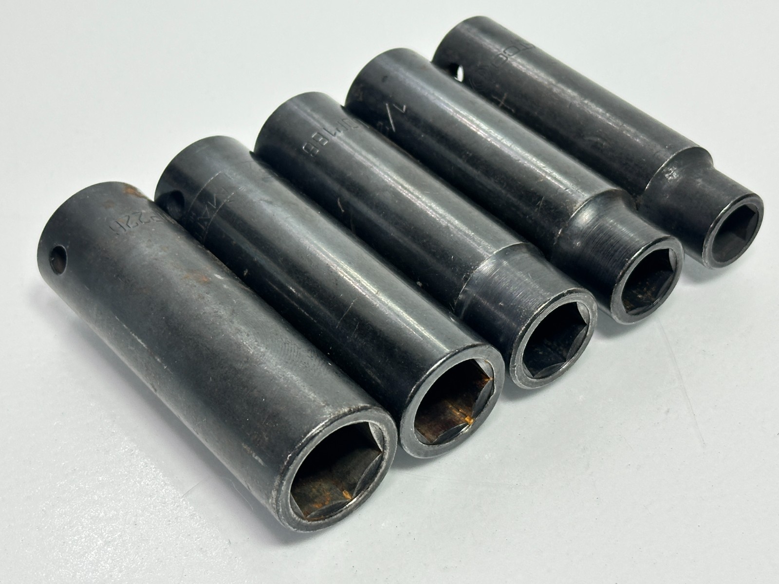 Matco USA 1/2” Drive Deep Impact Socket Lot, CDP146 CDP166 CDP186 CDP206 CDP226