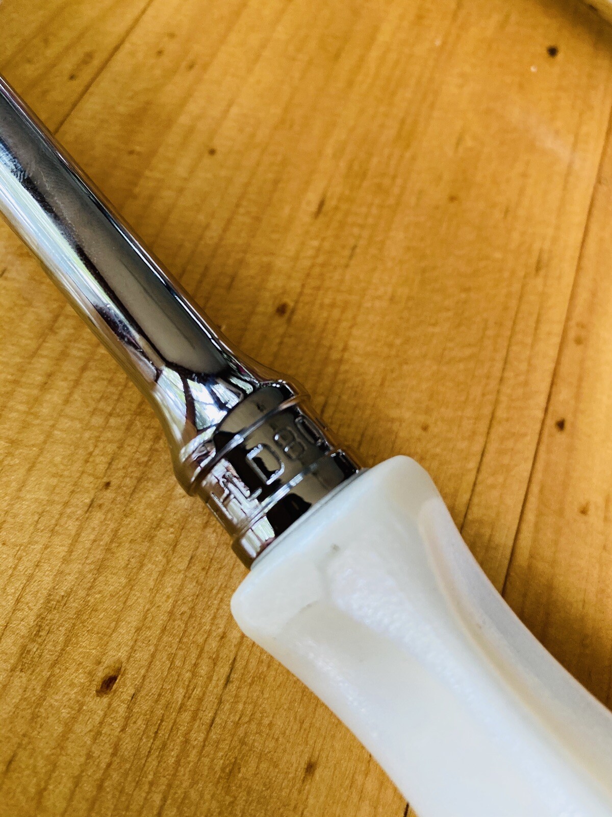*RARE COLOR* UNUSED Snap On 3/8″ PEARL WHITE Combo Ratchet Set Ratchet FREE SHIP