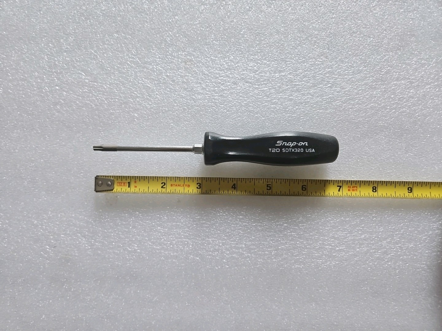 Snap On Tools USA NEW BLACK Soft Grip T20 Torx Screwdriver SDTX320 NEW