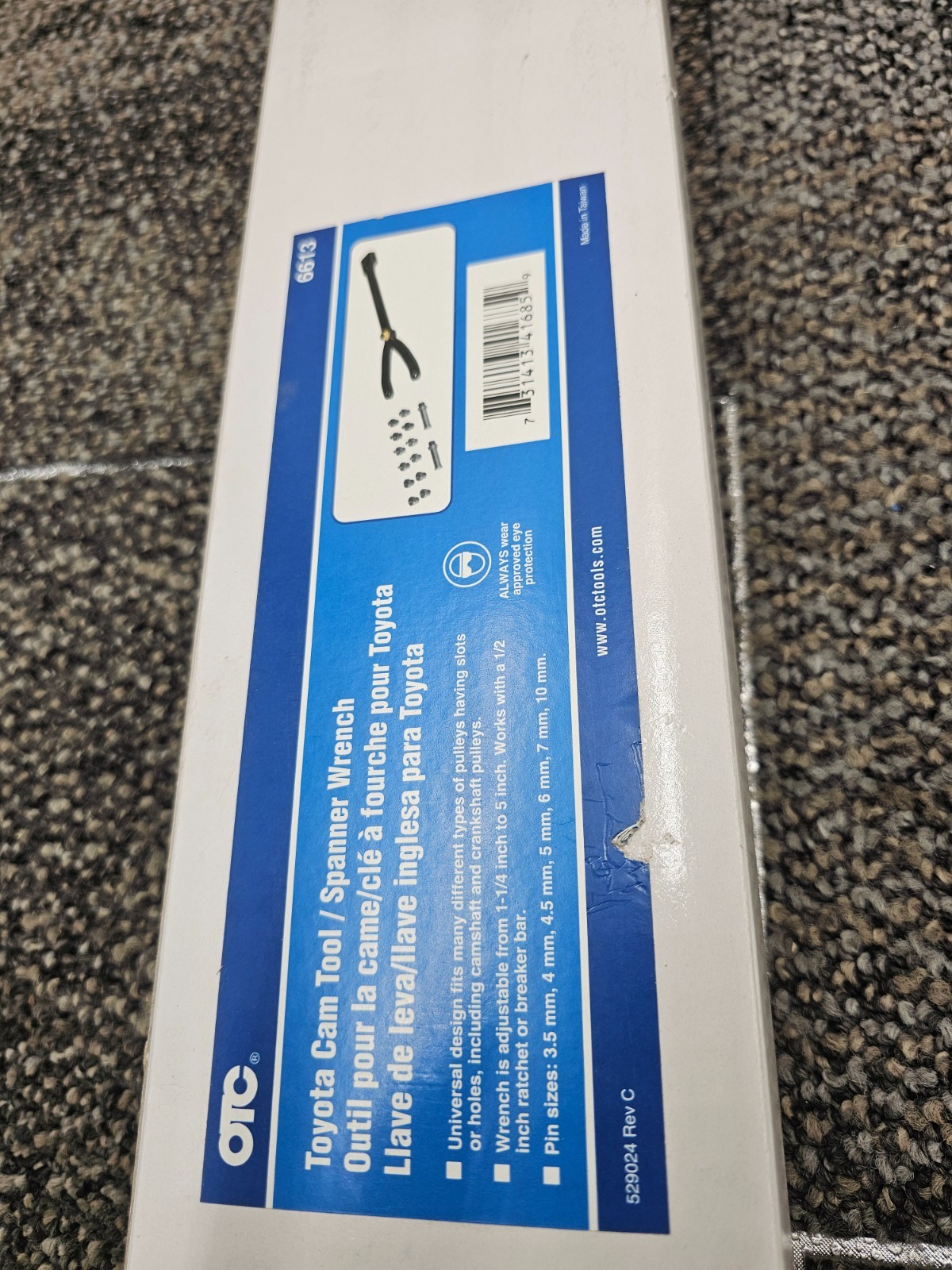 OTC 6613 Variable Pin Spanner Wrench Assembly with Case