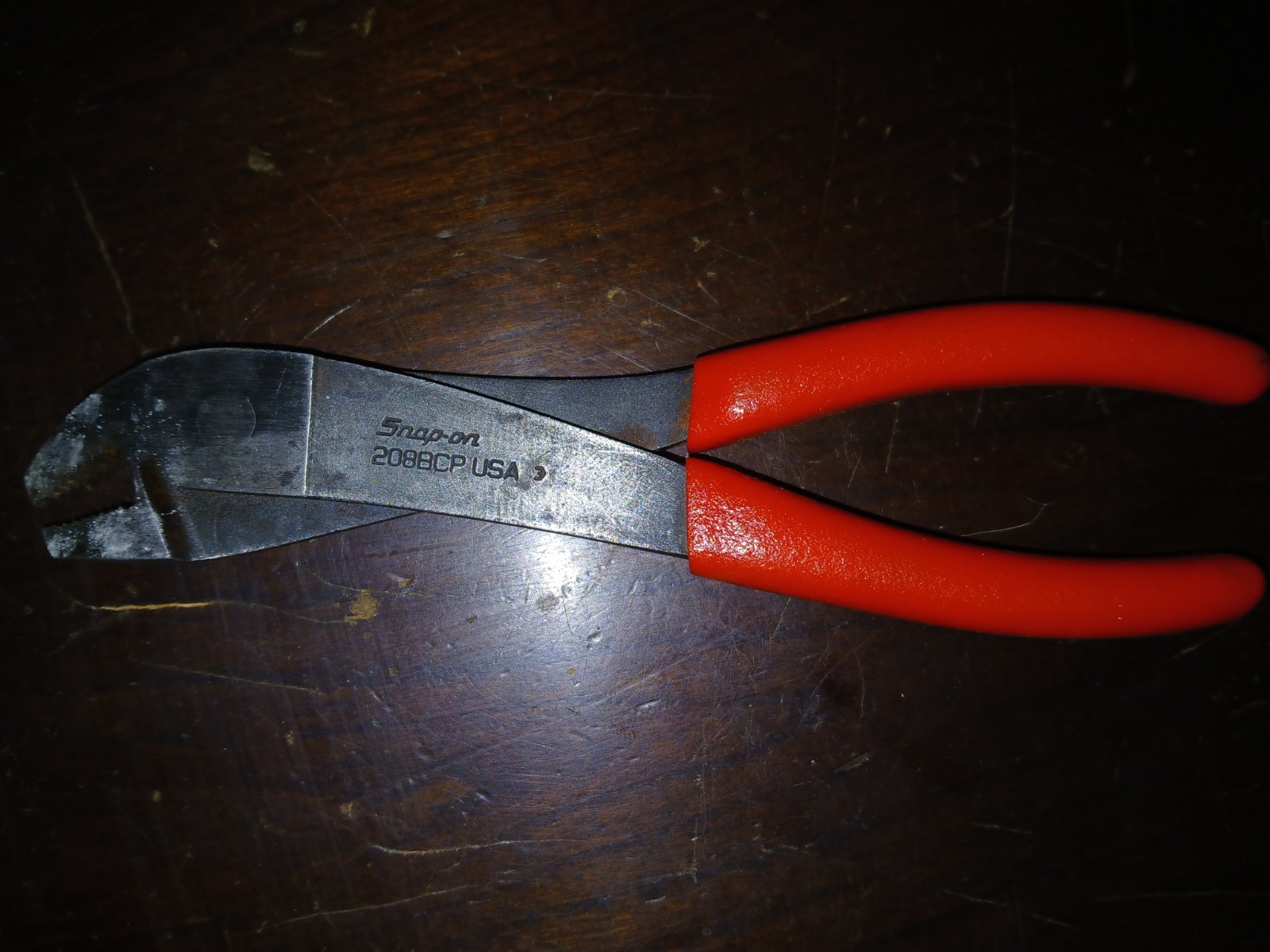 Snap-On Tools USA 208BCP Battery Terminal Pliers Side Mount USA Red Grip