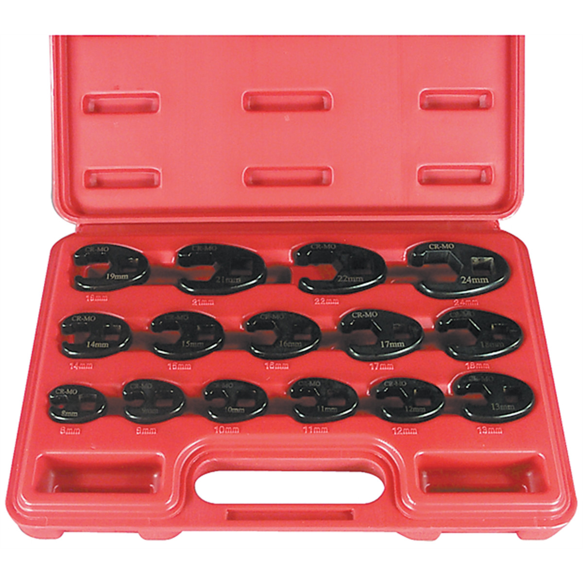 Astro Pneumatic 15PC METRIC FLARE CROWFOOT WRENCH SET 8MM-24MM 7115