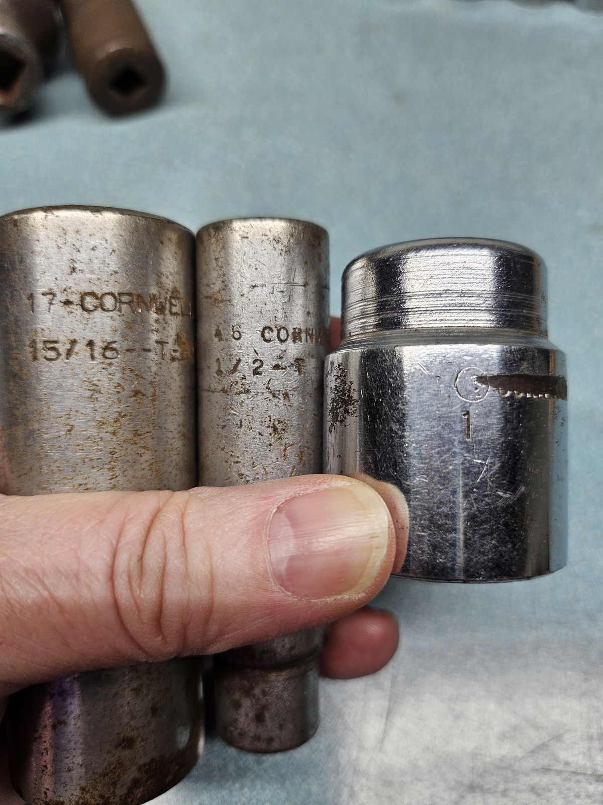 CORNWELL 3/4″ 1/2″ 3/8″ DRIVE SOCKETS SAE MIXED LOT OF DEEP WELL AND STANDARD