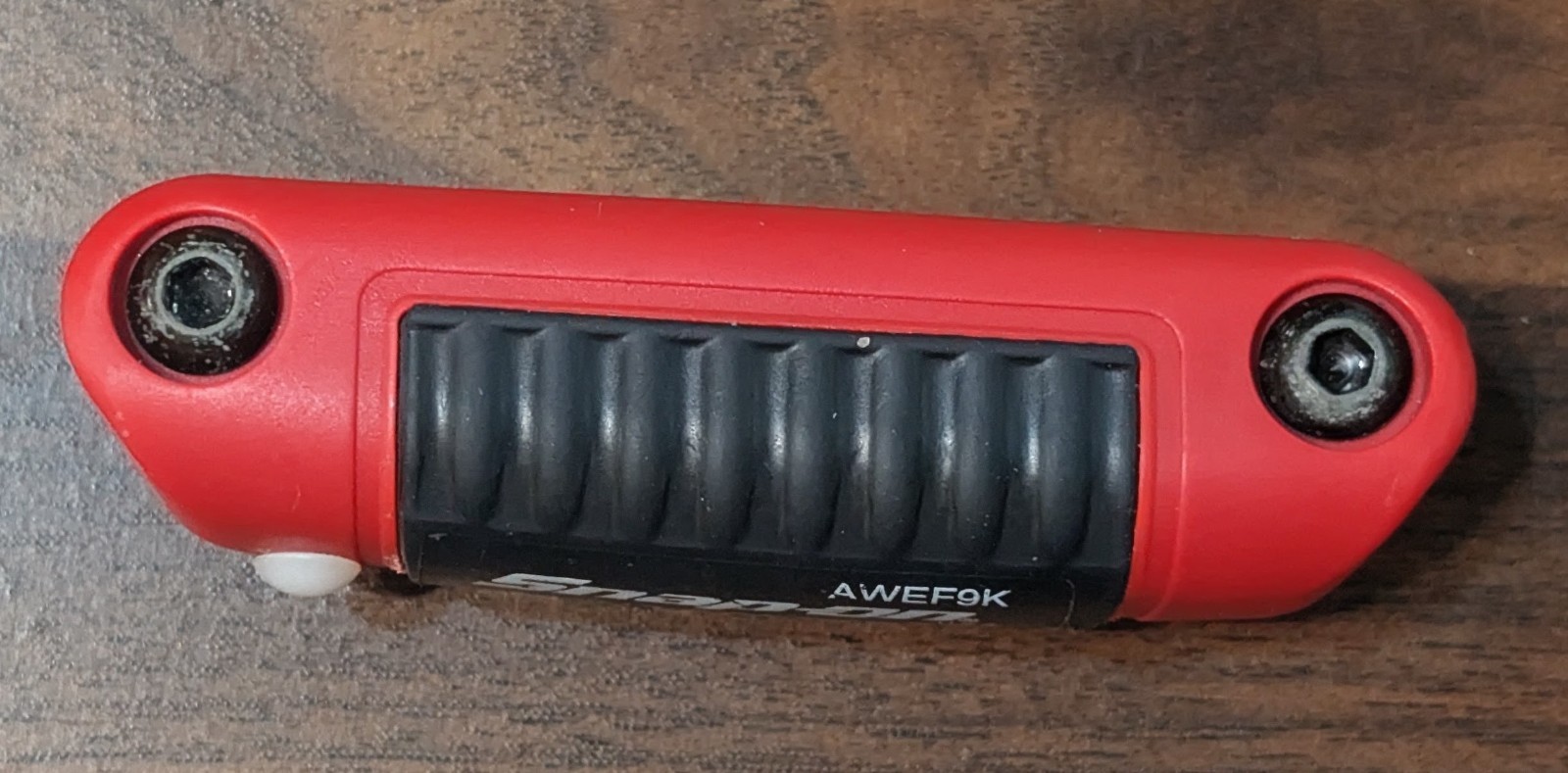 NOS. AWEF9K Snap-On Hex Wrench Inch Size Tool Sizes .050 Mm To 3/16 In