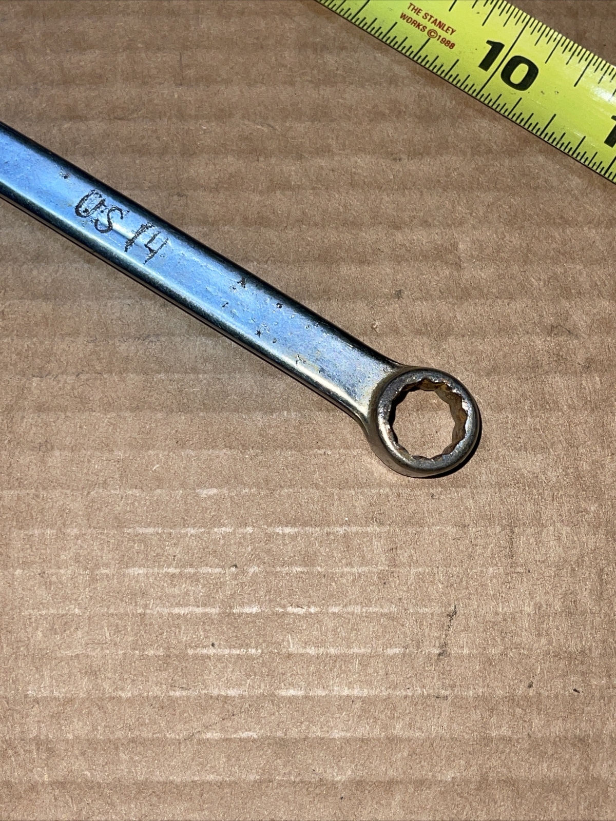 Vintage ES Tools USA 7/16 In SAE 12 Point Combination Wrench Mil-Spec