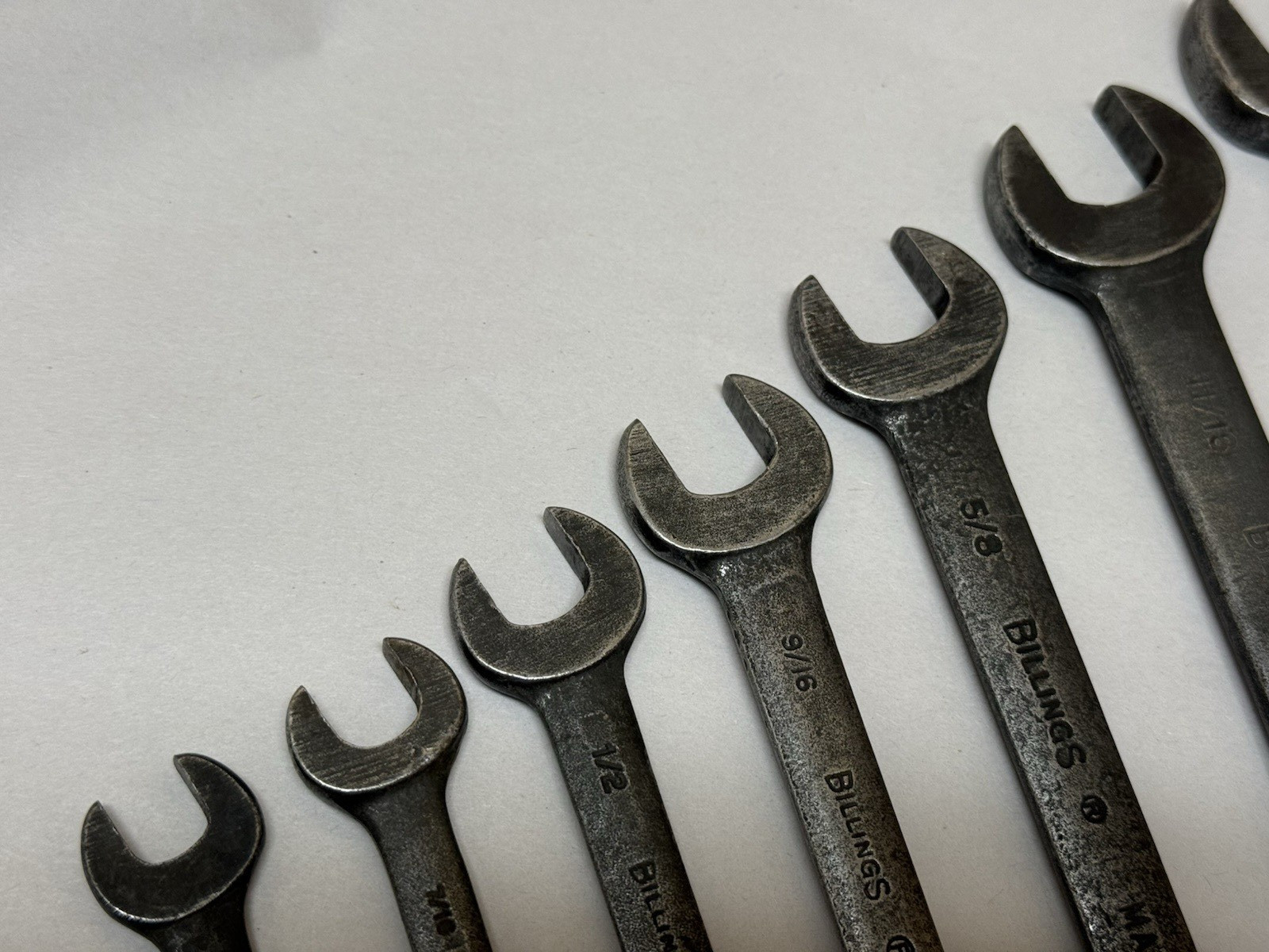 Vintage USA Billings SAE Combination Wrench Set 3/8″ to 1″