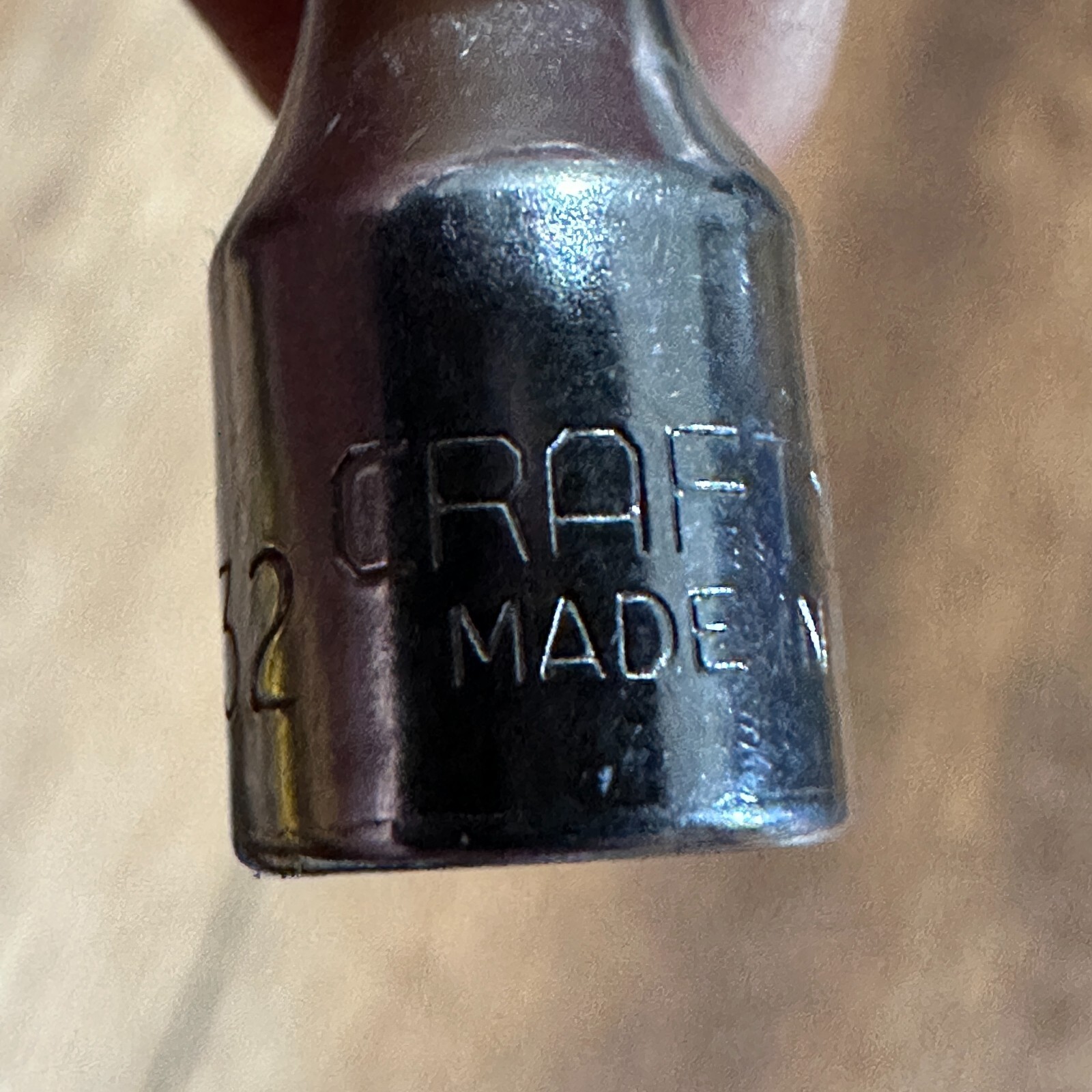 Vintage Craftsman USA 5/32″ 6 Point 1/4″ Drive Shallow Socket 43481 -V- Series