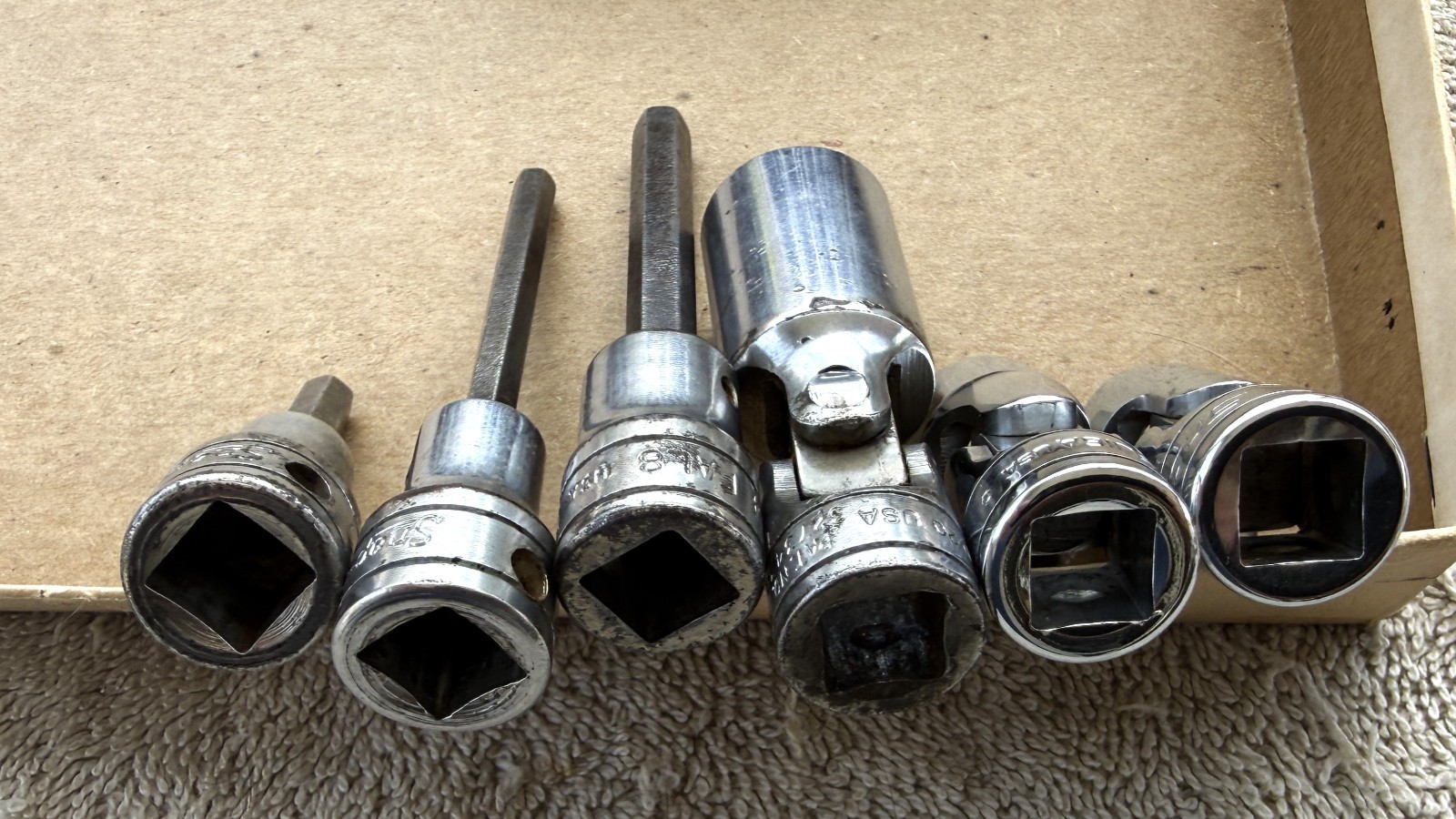 LOT OF 15 SNAP-ON SOCKETS – AS PICTURED