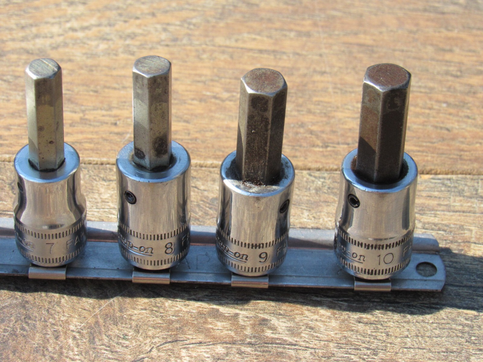 SNAP ON 207FAMY 7 PC METRIC HEX BIT SOCKET SET FAM4 – FAM10 4MM 10MM 207EFAMY
