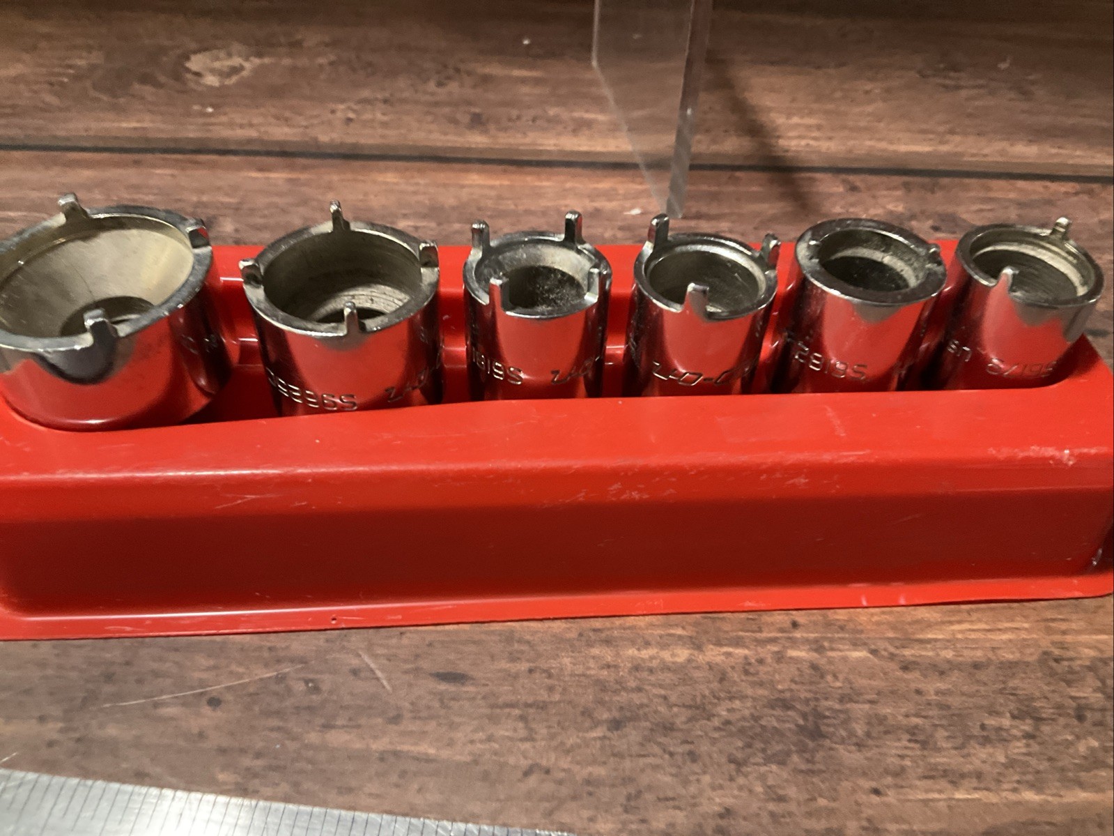 Snap-on 2006ANT 6 Pc Vehicle Antenna Nut Socket Set Chrome USA Rare EXCELLENT